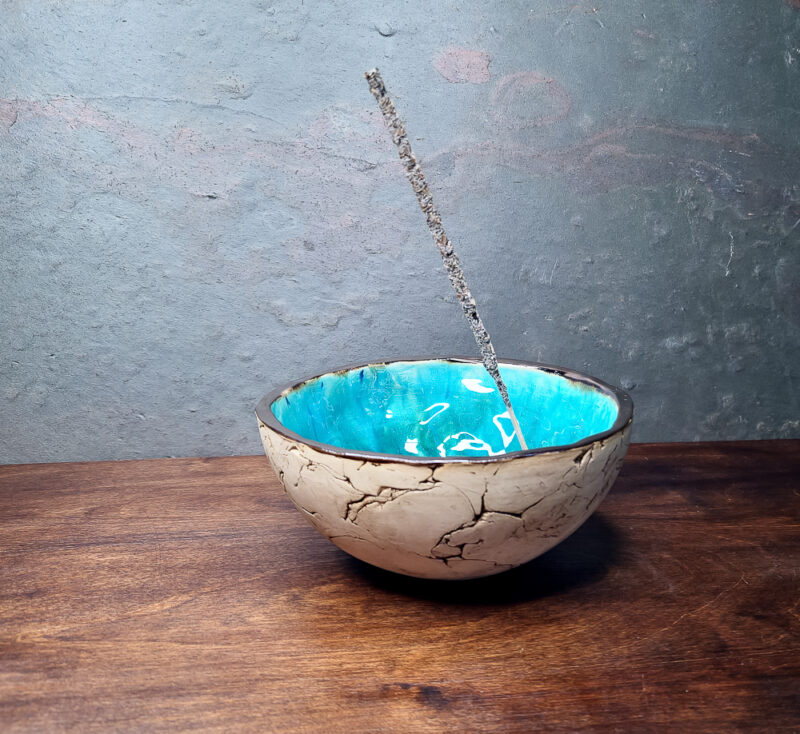 ceramiczna-podstawka-pod-kadzidła-turkusowa