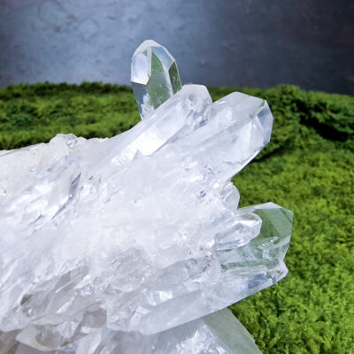 Szczotka kryształu górskiego - naturalny klaster 760g 16 bardzo-przejrzysty-kryształ-górski