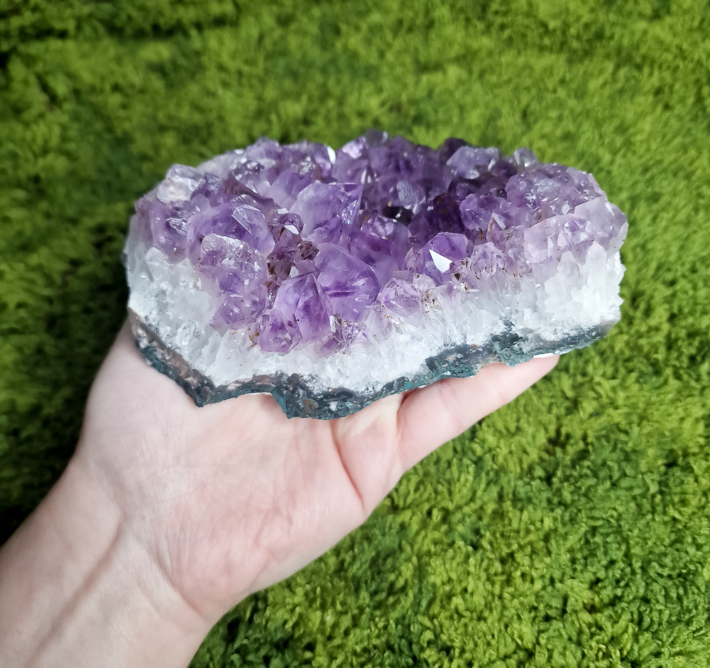 Naturalna duża szczotka ametystu 818g 7 duży-naturlany-kryształ-ametystu