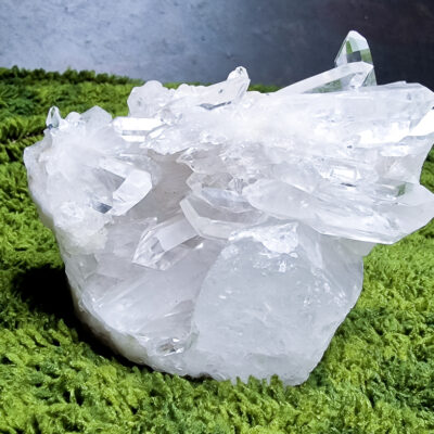 Szczotka kryształu górskiego - naturalny klaster 760g 12 kryształ-górski-naturalny