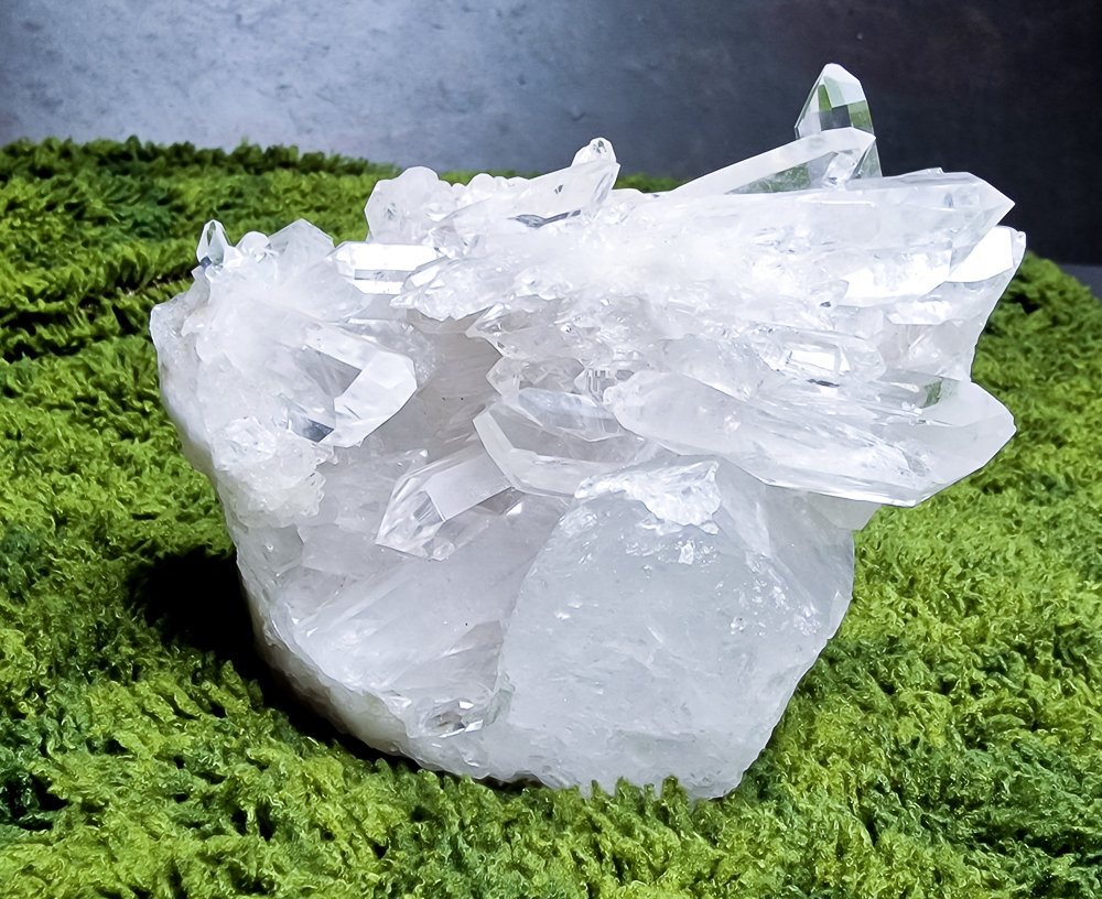 Szczotka kryształu górskiego - naturalny klaster 760g 3 kryształ-górski-naturalny