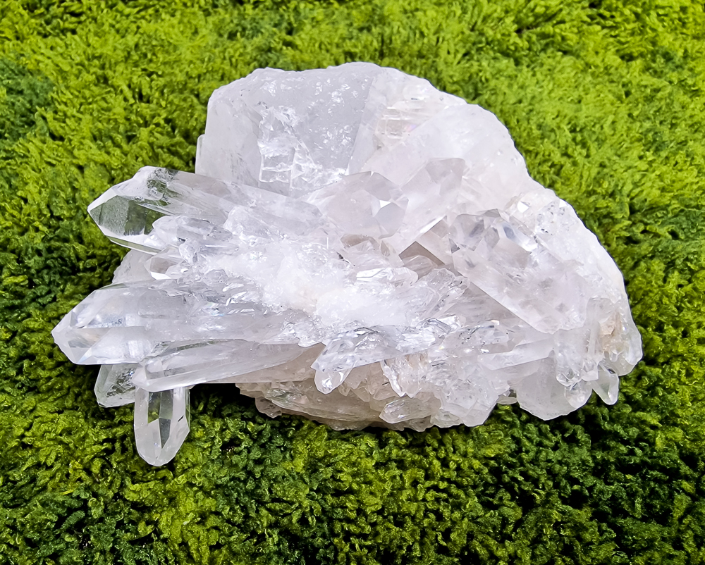 Szczotka kryształu górskiego - naturalny klaster 760g 10 kryształ-górski-okaz-brazylia