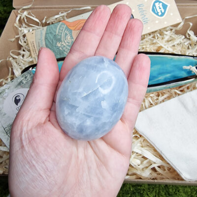 Zestaw prezentowy Żywioł WODY | Odrodzenie i harmonia 11 niebieski kalcyt