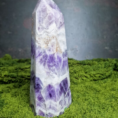 Ametyst Chevron obelisk kolekcjonerski z Brazylii 1808g | Siła skupienia i ochrona 7 obelisk-ametyst