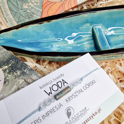 Zestaw prezentowy Żywioł WODY | Odrodzenie i harmonia 9 prezent niebieska bransoletka akcesoria