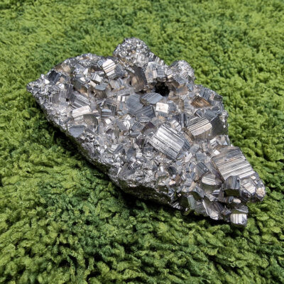 Piryt naturalny klaster 597g | Obfitość, ochrona i siła działania 9 priyt-klaster