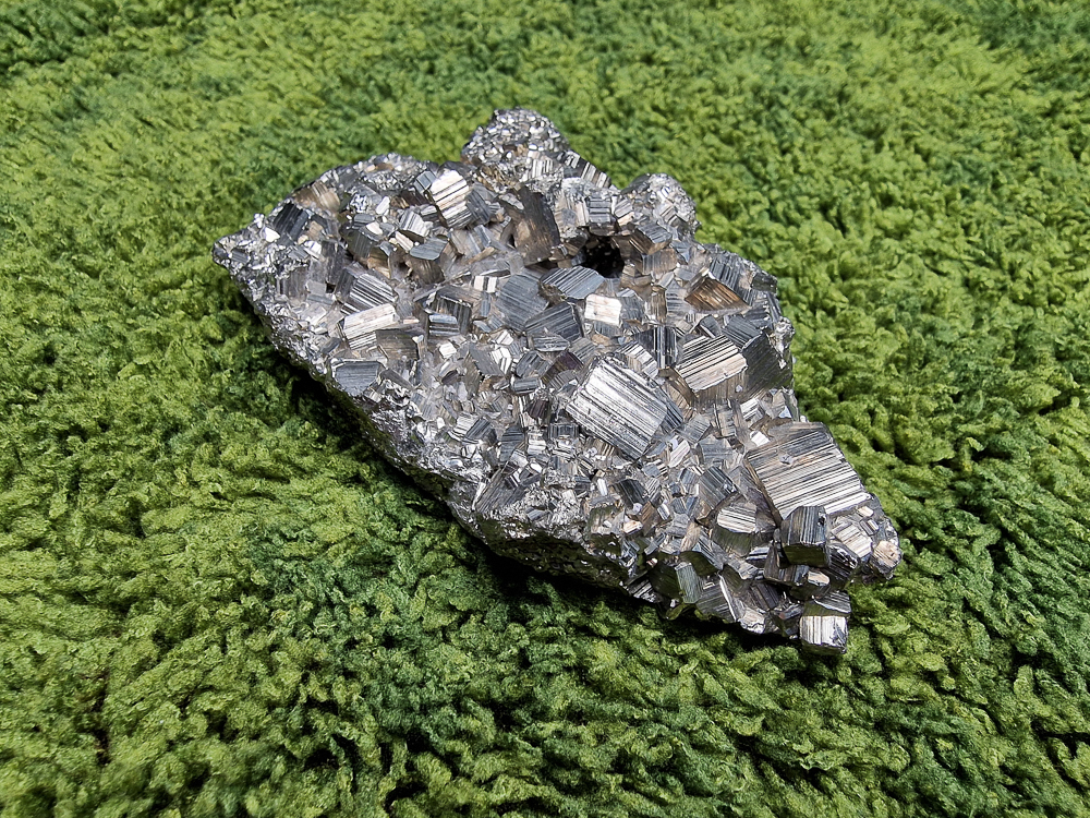 Piryt naturalny klaster 597g | Obfitość, ochrona i siła działania 5 priyt-klaster